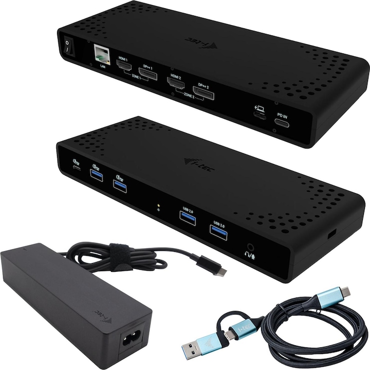 Actual product image i-tec Dual 4K (USB-C, 11 Ports)