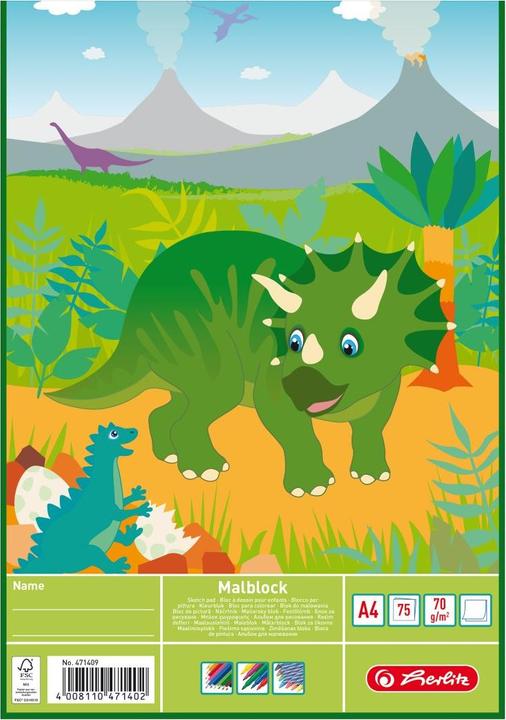 Actual product image Herlitz Colouring Pad A4 75BL 3Motifs (A4, Plain)