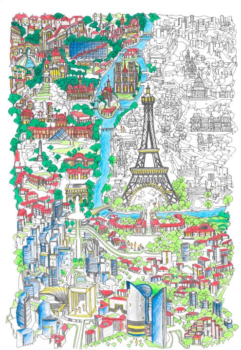 Produktbild Städte im Hochformat - das Ausmalbuch