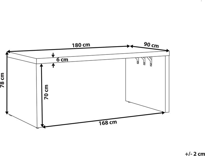 Produktbild Beliani Taranto (180 x 90 x 78 cm)