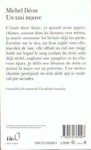 Produktbild Un taxi mauve (Französisch, Déon Michel, 1989)