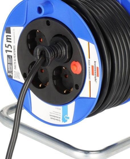 Actual product image Brennenstuhl Compact cable drum black 15m H05VV-F 3G1.5 107 (15 m, 1.50 mm²)