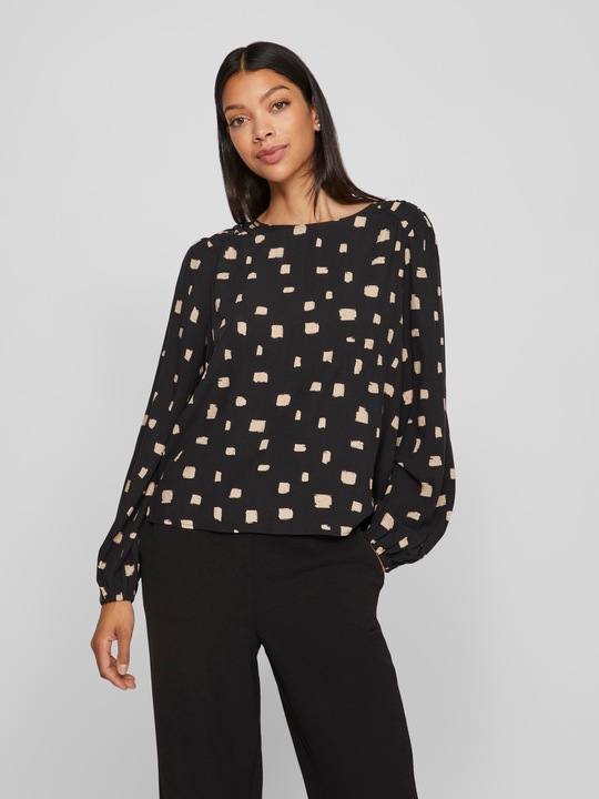 Actual product image Vila Round neck top with long sleeves (34)