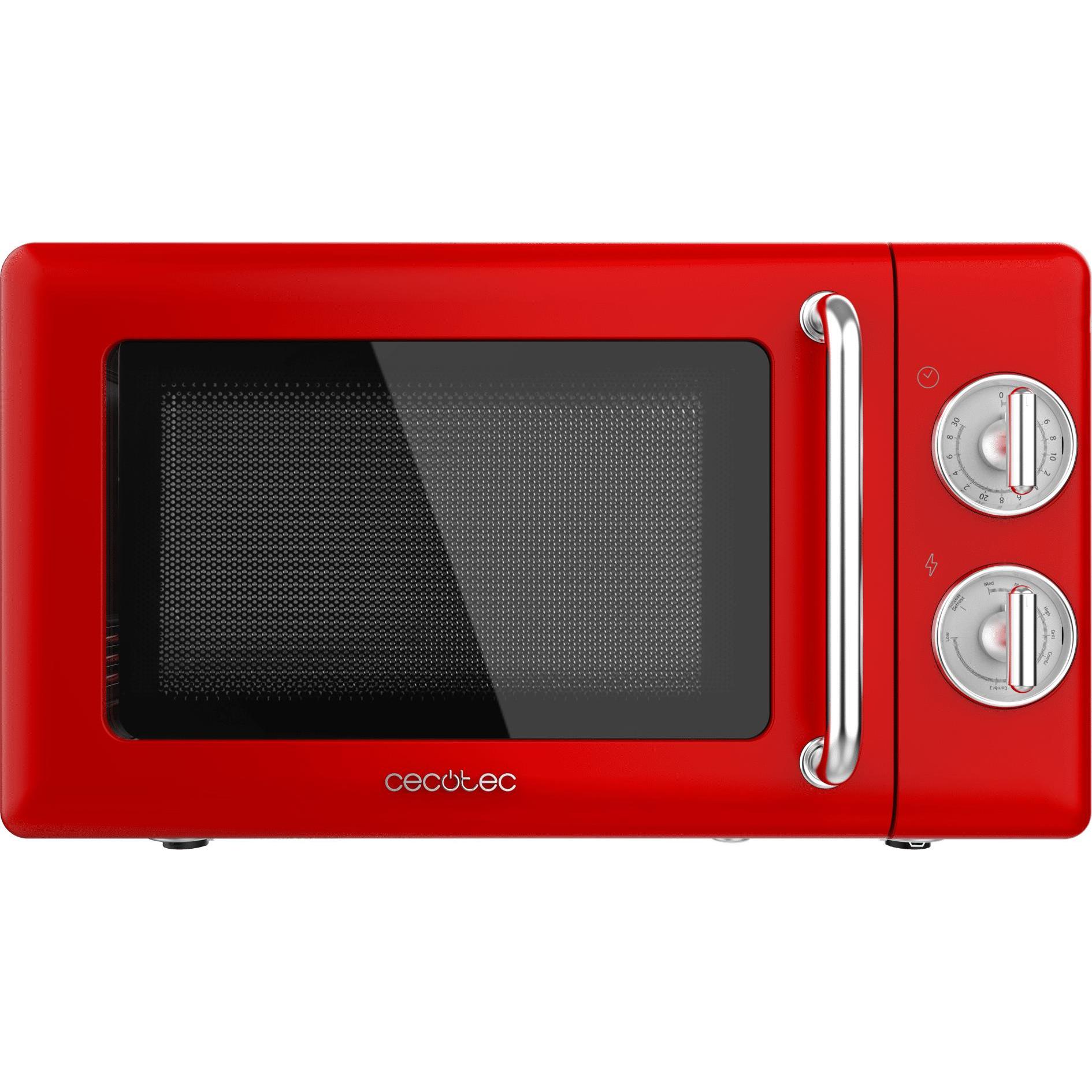 Cecotec Microondas Proclean 3110 Retro Red, Mikrowelle, Rot