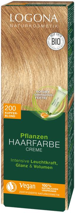 Produktbild Logona Pflanzenhaarfarbe Creme (200 kupferblond)