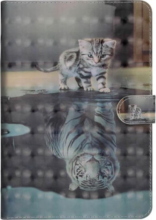 Produktbild Cover-Discount iPad 10.2 - Etui Glitzer Effekt Katze (Apple iPad 2019 (7. Gen), Apple iPad 2020 (8. Gen), Apple iPad 2021 (9. Gen))