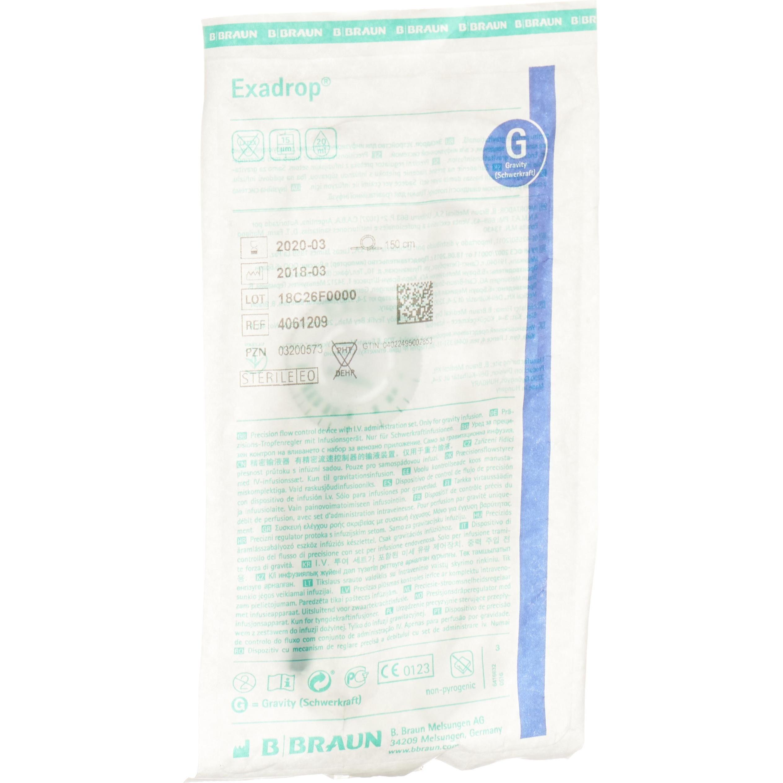 Thumbnail - B.Braun, Praxisbedarf, EXADROP Praezisions Tropfenregler 150cm