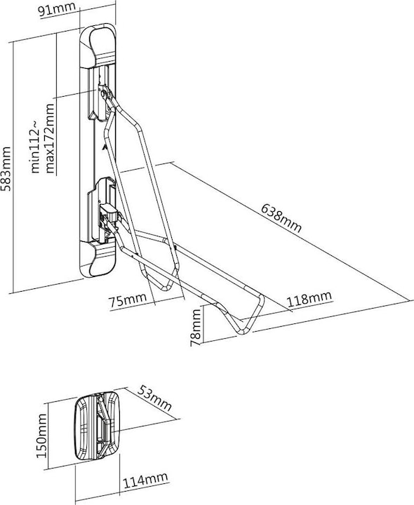 Produktbild myWall Fahrrad Wandhalterung