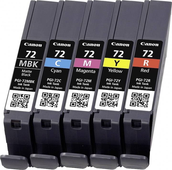 Actual product image Canon Pgi-72 (M, C, MBK, R, Y)