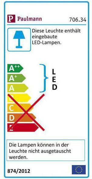 Energy Label Paulmann MaxLED 500 Stripe (RGBW, 100 cm, Indoor)