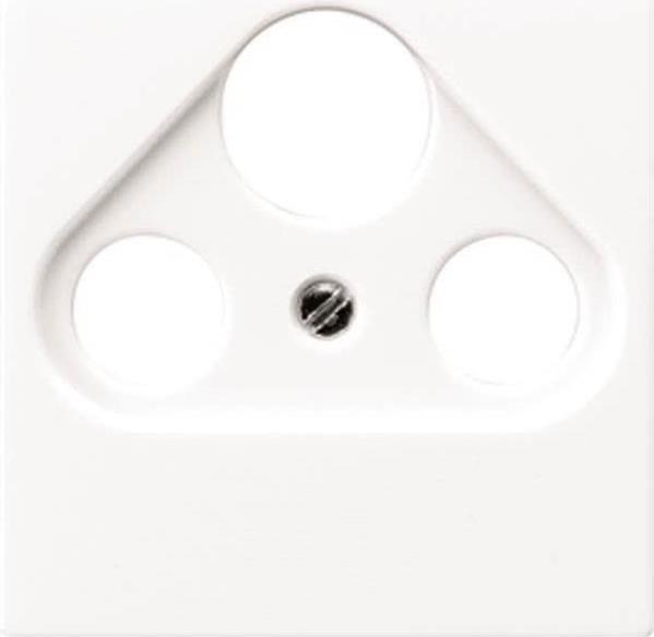 JUNG Cover for TV, radio and SAT socket outlet AS 500 Alpine white A561PLSATWW (Plug socket)