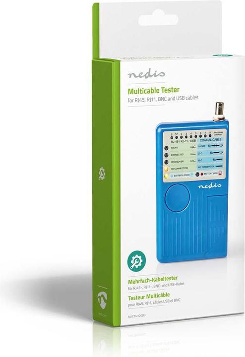 Image du produit Nedis Câble LAN - Testeur - Affichage LED - Bleu (Testeur de câbles)