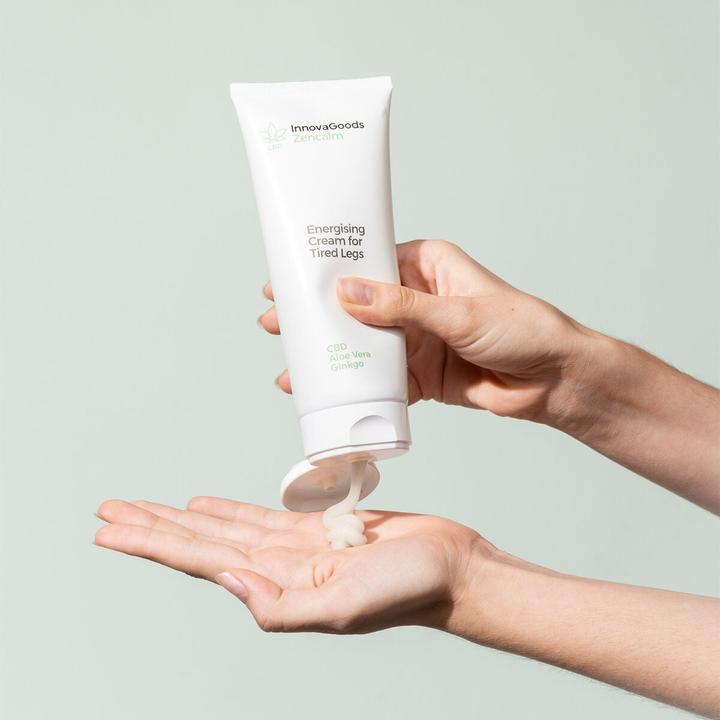 Produktbild InnovaGoods Energetisierende Creme für müde Beine CBD Zencalm 200 ml (Körpercreme, 200 ml)