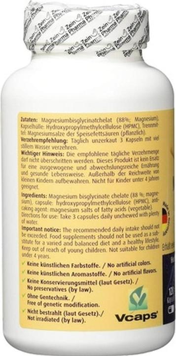 Actual product image Zein Pharma Magnesium chelate (120 pcs., Capsules, 121 g)