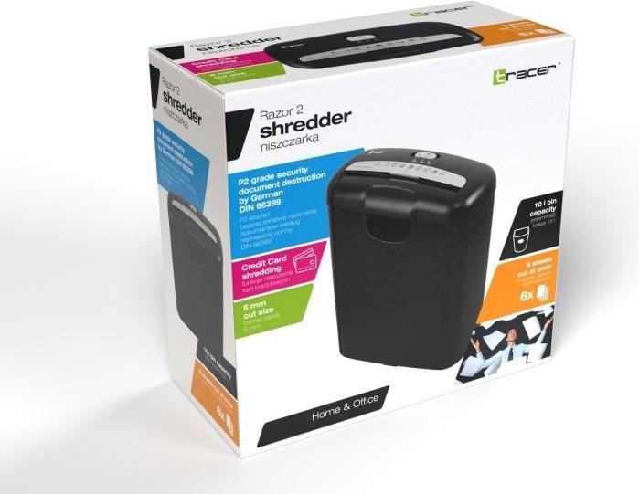 Produktbild Tracer Razor 2 Aktenvernichter Streifenzerkleinerung 70 dB (Streifenschnitt)