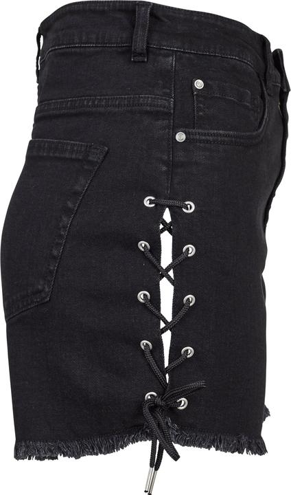 Produktbild Urban Classics Ladies Highwaist Denim Lace Up Shorts (34)
