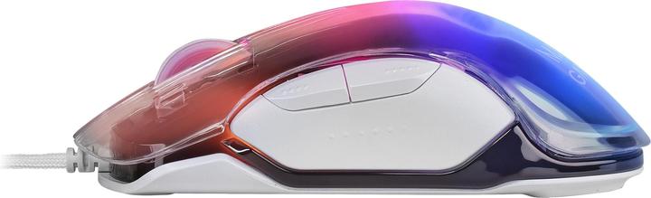 Actual product image Mars Gaming MMGLOW Chroma-Glow RGB Gaming Mouse Mirror Finish Ultra-Lightweight 12800 DPI White (Cable)