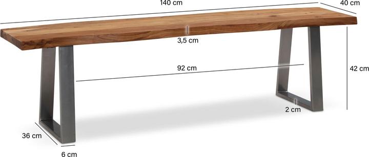 Actual product image Wohnling 140x40x45.5 (140 cm)
