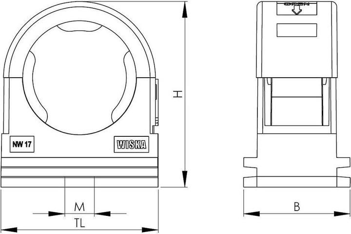 Produktbild Wiska BCC-17-BK (50 m)