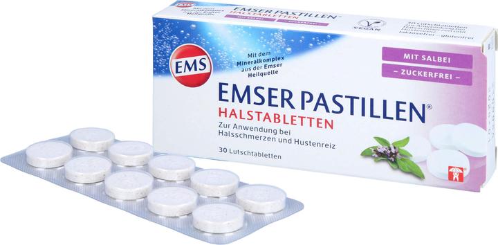 Produktbild Emser Pastillen zuckerfrei mit Salbei (30 Stück)