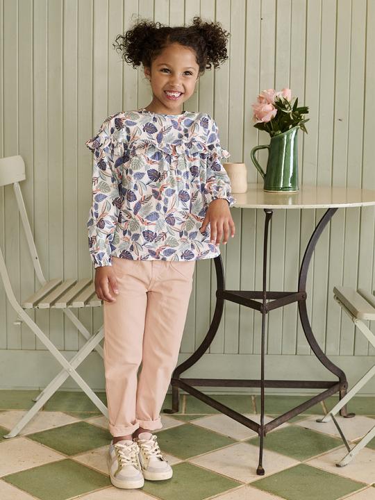 Actual product image Vertbaudet Mädchen Paperbag-Hose mit Herztaschen (140)