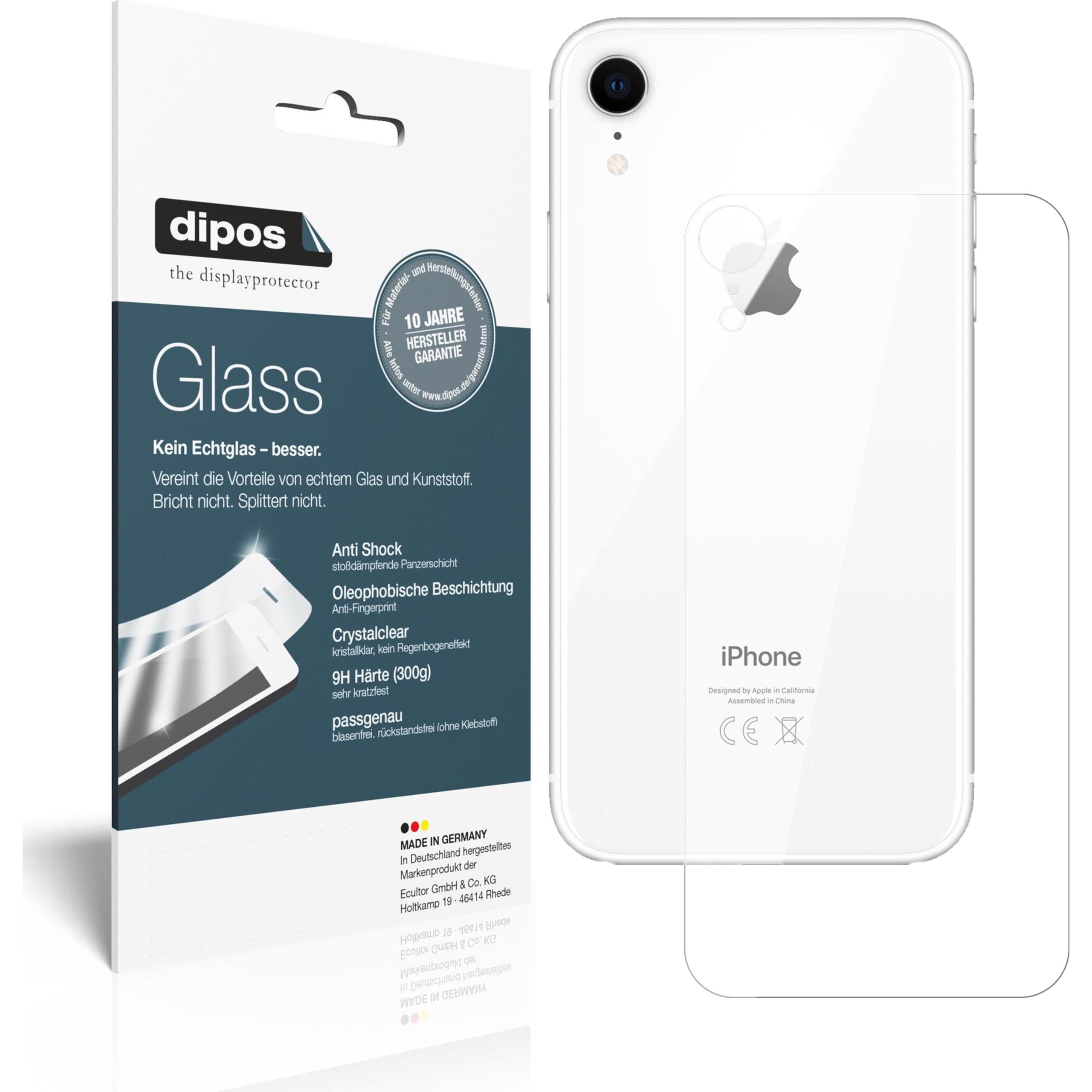 Dipos Displayschutz Anti-Shock (1 Stück, Apple iPhone XR), Smartphone Schutzfolie, Transparent