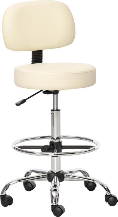Homcom Tabouret de bar Design moderne, roulettes pivotantes à 360