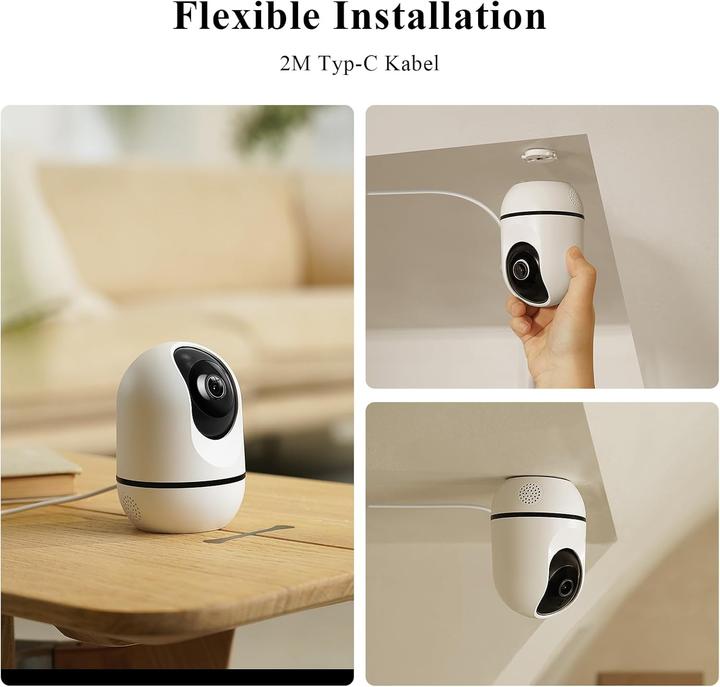 Actual product image WUUK 360° Innenüberwachungskamera mit Auto-Tracking