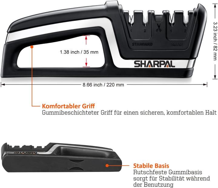Immagine prodotto Sharpal 5-in-1 Küchenmesserschärfer 104N
