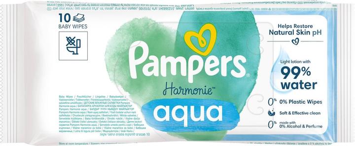 Actual product image Pampers Harmonie Aqua (10 Piece)