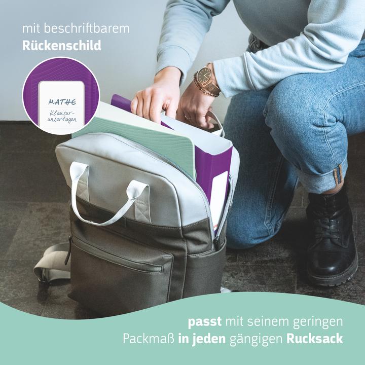 Produktbild Brunnen WAVE Ordner purple Kunststoff 7,0 cm DIN A4 (A4, 70 mm, 1 Stk.)