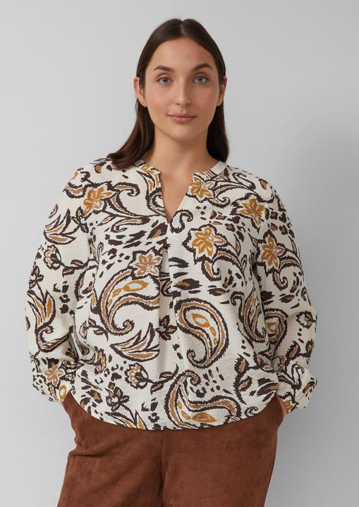 Immagine prodotto s.Oliver Bluse Strukturierte Viskosemix-Bluse mit All-over-Print (48)
