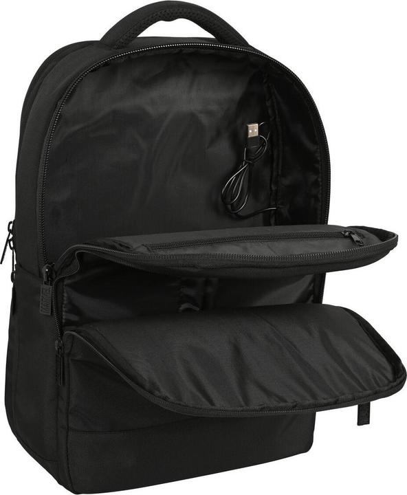 Produktbild Laptop- und Tablet-Rucksack mit USB-Anschluss Schwarz