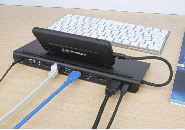 Produktbild Manhattan Triple-Monitor Dock (Docking Port, 1 Ports)