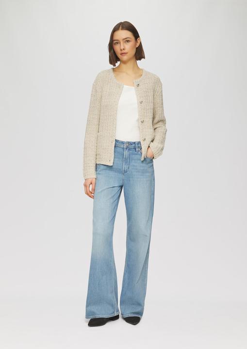 Produktbild S.Oliver Strickjacke Strukturierte Strickjacke in Melange-Optik (46)