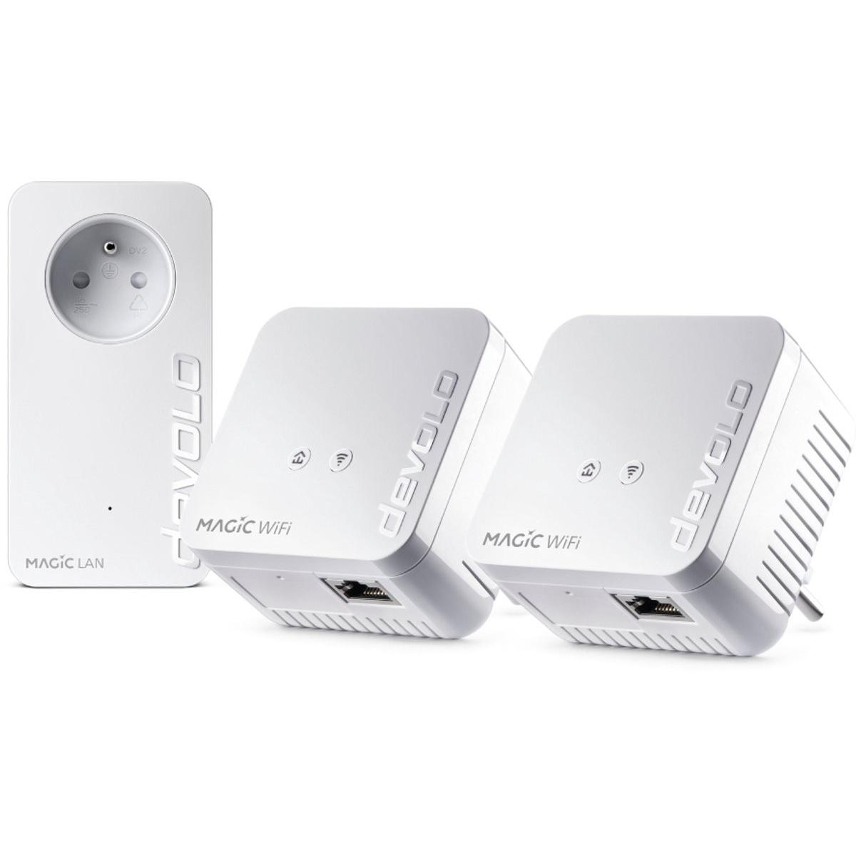Devolo Magic 1 WiFi mini Multiroom Kit - BE (7005) (1200 Mbit/s), Powerline, Weiss