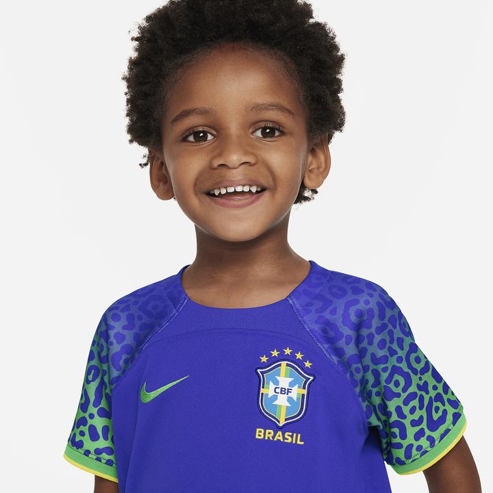 Produktbild Nike Brasilien Auswärts Trikotsatz für Kleinkinder WM (M)