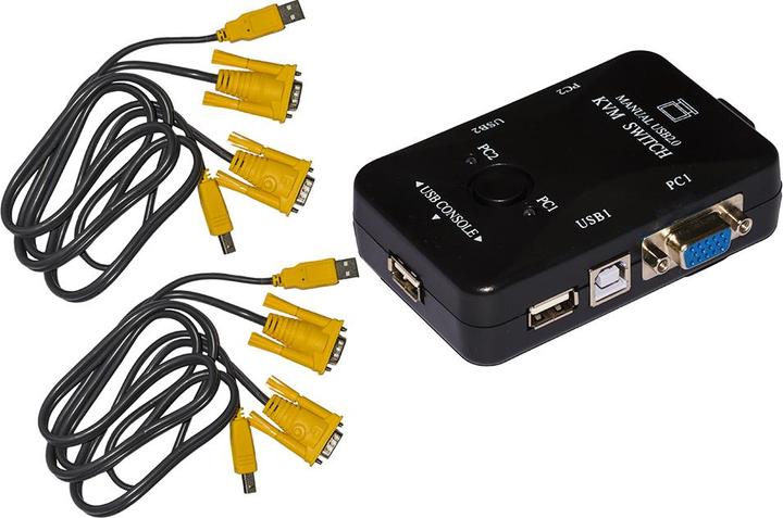 Produktbild Zubehör LKKWM2 Tastatur-Video-Maus-Umschalter (kvm) Schwarz