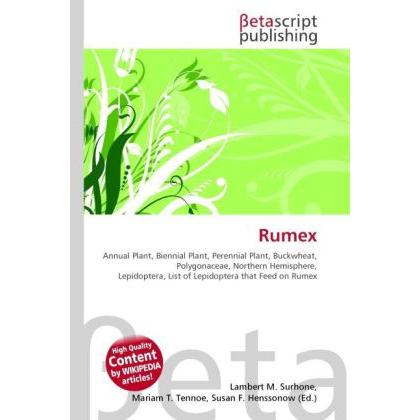 Thumbnail - Rumex, Fachbücher von Lambert M. Surhone, Miriam T. Timpledon, Susan F. Marseken