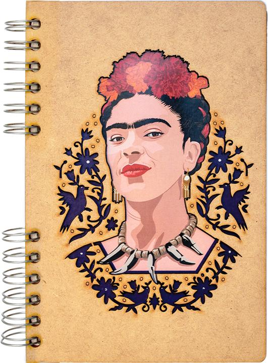Produktbild Komoni Notizbuch A5 Frida Khalo Gesicht liniert (A5, Liniert, Harter Einband)