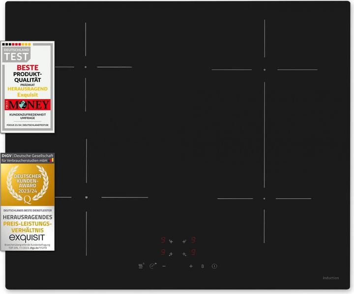 Exquisit EKI 600 - SF-B380 (59 cm, Induction hob)