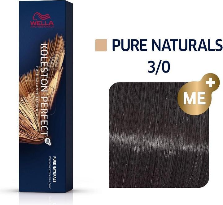 Image du produit Wella KOLESTON PERFECT ME+ PURE NATURALS 3/0 60 ml (3/0 brun foncé)