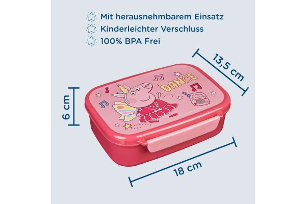 Produktbild Scooli Lunchbox Peppa Pig Hellrosa