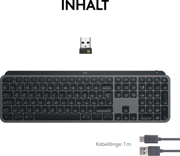Image du produit Logitech MX Keys S (Suisse (QWERTZ), Sans fil)