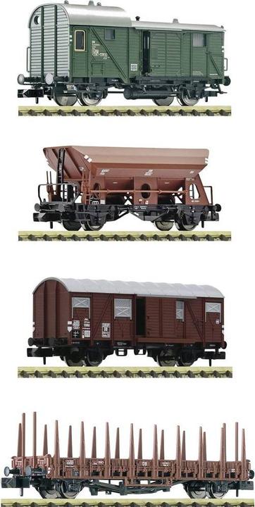 Fleischmann 6660119 N 4er-Set: Güterwagen der DB (Track N)
