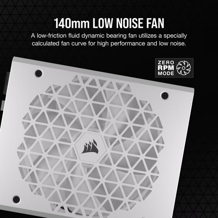 Immagine prodotto Corsair RMx Shift White Series, RM1200x Shift White, 1200 Watt, certificazione 80 PLUS GOLD, alimentazione (1200 W)