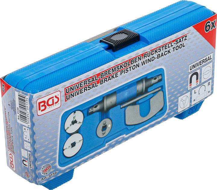 Actual product image BGS Brake Piston Reset Tool universal left + right Thread 6 pcs. (Brake kit, 6)