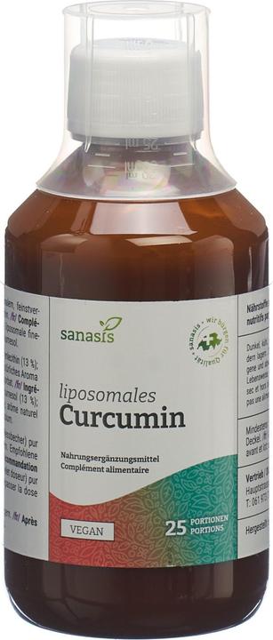 Actual product image Sanasis Curcumin Liposomal (250ml) (1 pcs., Liquid, 250 ml)