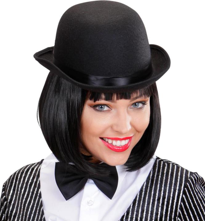 Produktbild Widmann Deluxe Melone schwarz aus dickem Filz