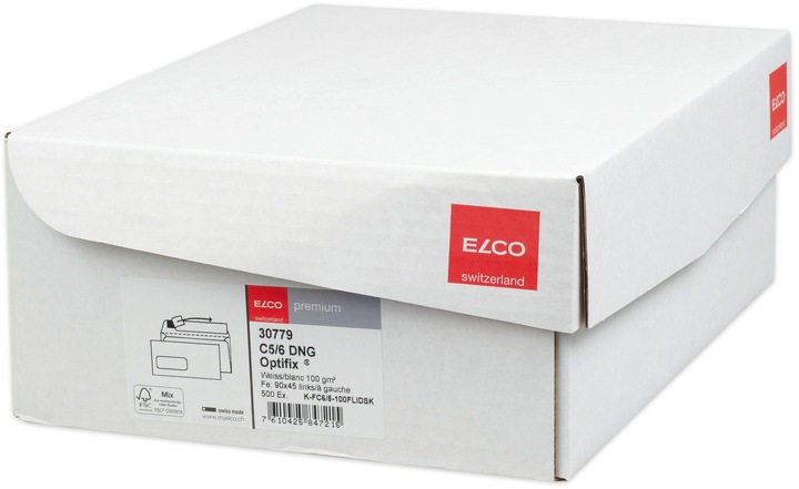 Produktbild Elco Briefcouvert - PREMIUM OPTIFIX (C5, C6, 500 x)